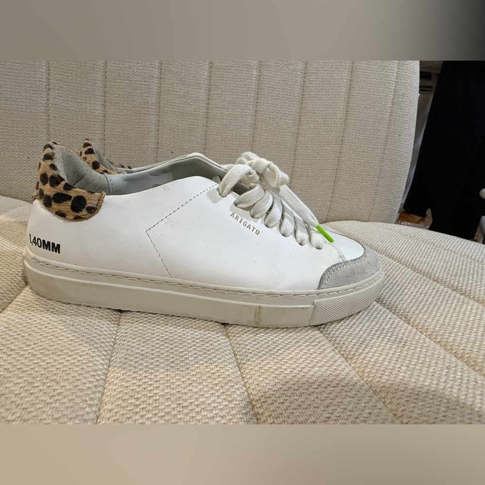 Axel Arigato Silver and White Sneakers